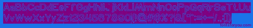 Saiba mais sobre a fonte NEON GLOW Inverse Fonte NEON GLOW Inverse – fontes roxas em um fundo azul