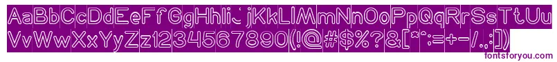 NEON GLOW Inverse-fontti – violetit fontit
