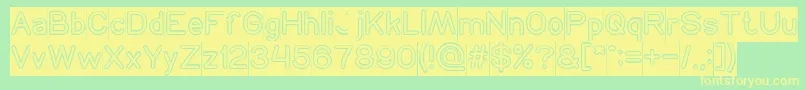 NEON GLOW Inverse Font – Yellow Fonts on Green Background