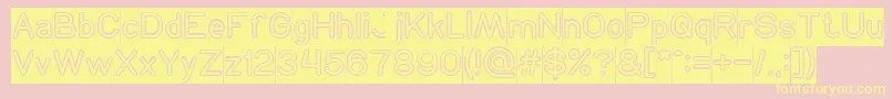 fuente NEON GLOW Inverse – Fuentes Amarillas Sobre Fondo Rosa