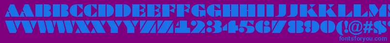 ABraggatitul Font – Blue Fonts on Purple Background