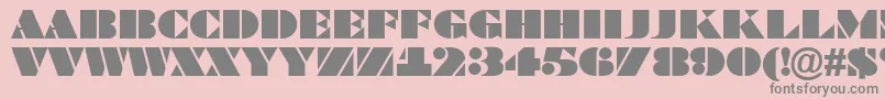Fonte ABraggatitul – fontes cinzas em um fundo rosa