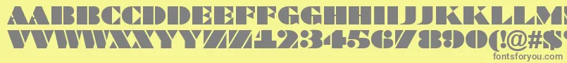 Weitere Informationen zur ABraggatitul-Schriftart ABraggatitul-Schriftart – Graue Schriften auf gelbem Hintergrund