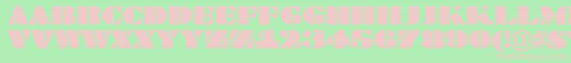 ABraggatitul Font – Pink Fonts on Green Background