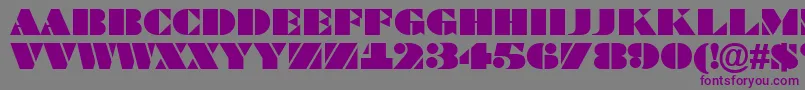 ABraggatitul Font – Purple Fonts on Gray Background