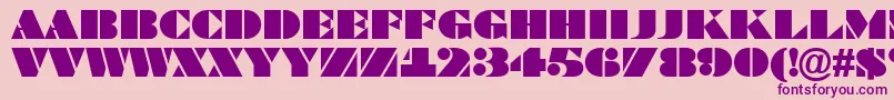 ABraggatitul Font – Purple Fonts on Pink Background