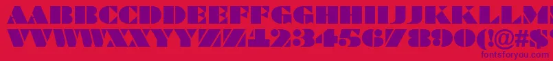 ABraggatitul Font – Purple Fonts on Red Background