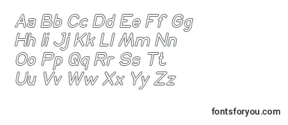 NEON GLOW Italic Font