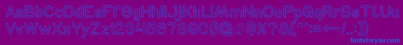 NEON GLOW Light-Schriftart – Blaue Schriften auf violettem Hintergrund