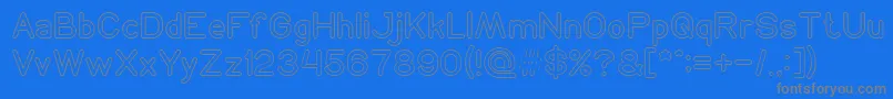 NEON GLOW Light Font – Gray Fonts on Blue Background