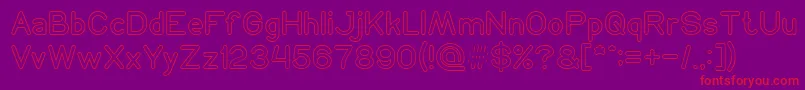 NEON GLOW Light Font – Red Fonts on Purple Background