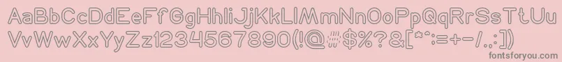 NEON GLOW Font – Gray Fonts on Pink Background