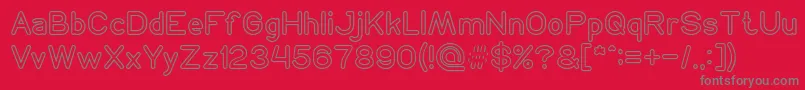 Шрифт NEON GLOW – серые шрифты на красном фоне