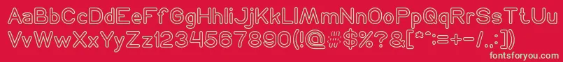 NEON GLOW Font – Green Fonts on Red Background