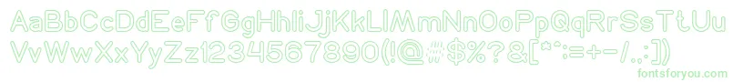 NEON GLOW-Schriftart – Grüne Schriften