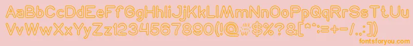 NEON GLOW Font – Orange Fonts on Pink Background