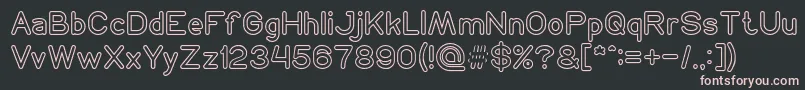 NEON GLOW Font – Pink Fonts on Black Background