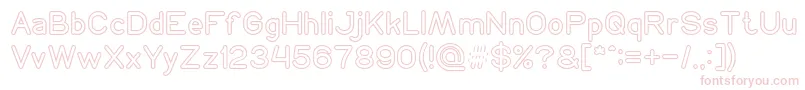 NEON GLOW Font – Pink Fonts on White Background