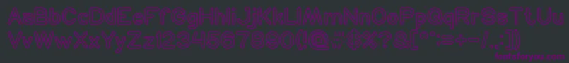NEON GLOW Font – Purple Fonts on Black Background