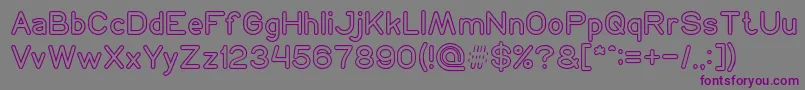 NEON GLOW Font – Purple Fonts on Gray Background