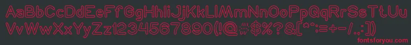 NEON GLOW Font – Red Fonts on Black Background