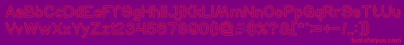 NEON GLOW Font – Red Fonts on Purple Background