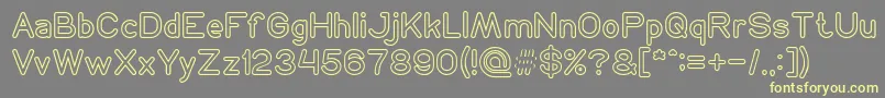 NEON GLOW Font – Yellow Fonts on Gray Background