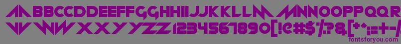 Neon machine Font – Purple Fonts on Gray Background