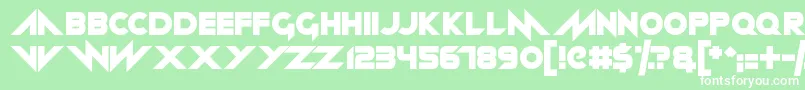 Neon machine Font – White Fonts on Green Background