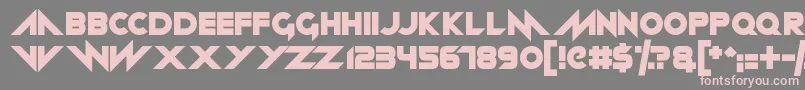Neon machine Font – Pink Fonts on Gray Background