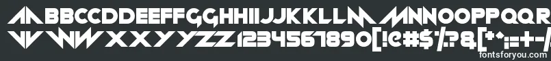 Шрифт Neon machine – белые шрифты на чёрном фоне