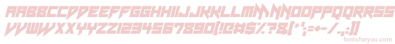 フォントNeon Vampire Italic – 白い背景にピンクのフォント
