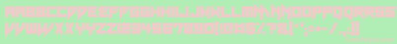 Neon Vampire Font – Pink Fonts on Green Background