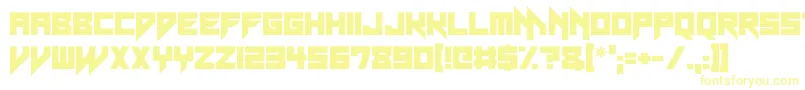 Neon Vampire Font – Yellow Fonts