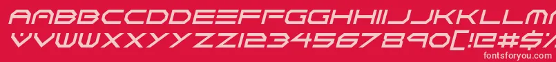 フォントNeon Vortex Italic – 赤い背景にピンクのフォント