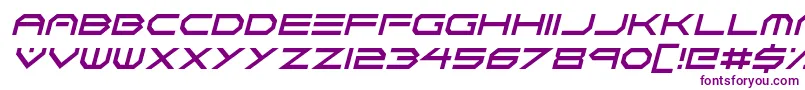 Neon Vortex Italic-fontti – violetit fontit valkoisella taustalla