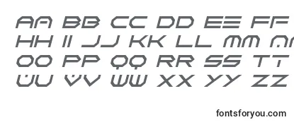 Schriftart Neon Vortex Italic