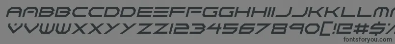 Neon Vortex Italic Font – Black Fonts on Gray Background