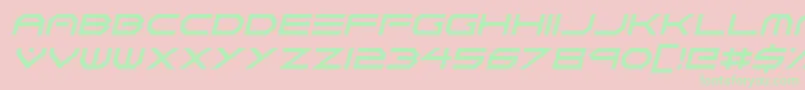 fuente Neon Vortex Italic – Fuentes Verdes Sobre Fondo Rosa