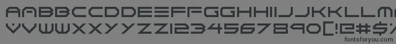 フォントNeon Vortex – 黒い文字の灰色の背景