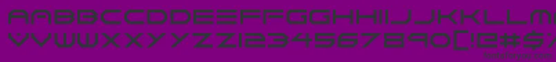 Neon Vortex Font – Black Fonts on Purple Background