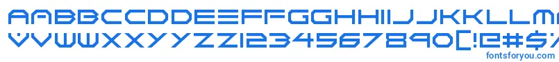Neon Vortex Font – Blue Fonts on White Background