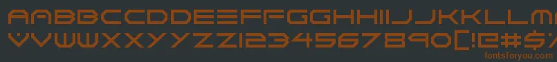 Neon Vortex-fontti – ruskeat fontit mustalla taustalla