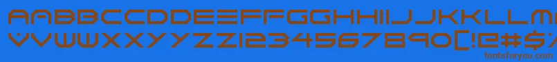 Шрифт Neon Vortex – коричневые шрифты на синем фоне