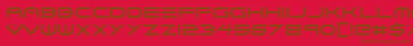 Neon Vortex Font – Brown Fonts on Red Background