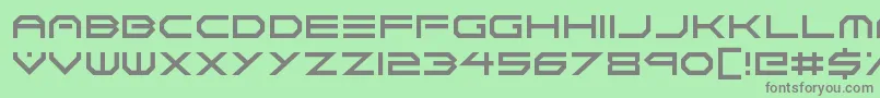 Neon Vortex Font – Gray Fonts on Green Background