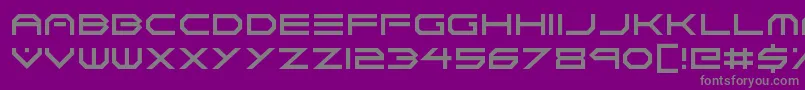 Neon Vortex-Schriftart – Graue Schriften auf violettem Hintergrund