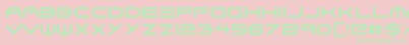 Neon Vortex-fontti – vihreät fontit vaaleanpunaisella taustalla