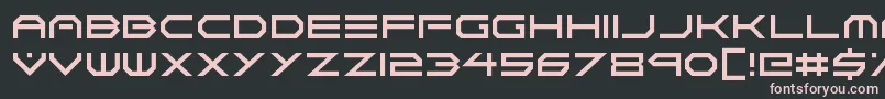 Neon Vortex-fontti – vaaleanpunaiset fontit mustalla taustalla