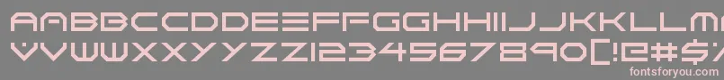 Neon Vortex-Schriftart – Rosa Schriften auf grauem Hintergrund